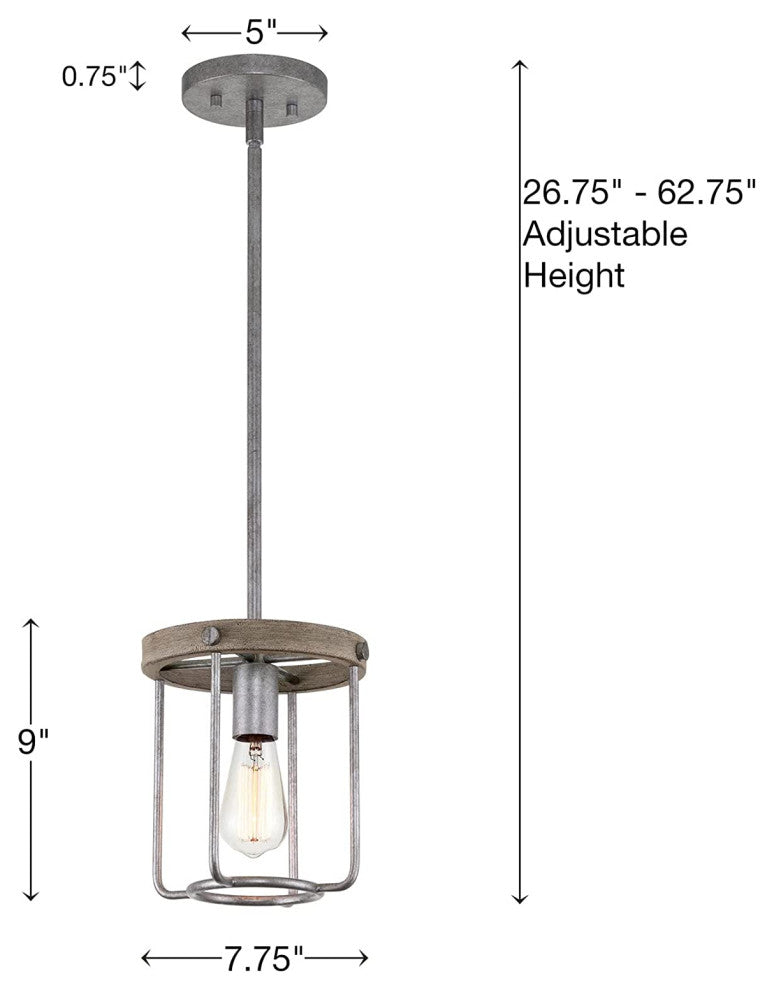 Farmhouse Ceiling Pendant Light Oak Wood Pendant Lamp