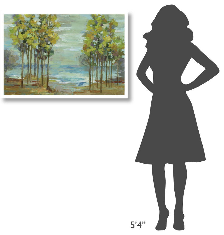 "Spring Trees" Digital Paper Print by Silvia Vassileva, 38"x26"