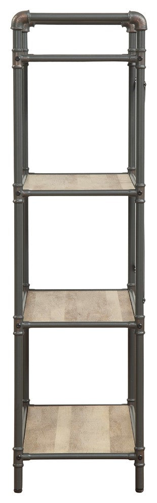 ACME Itzel Bookshelf, Sandy Gray and Oak