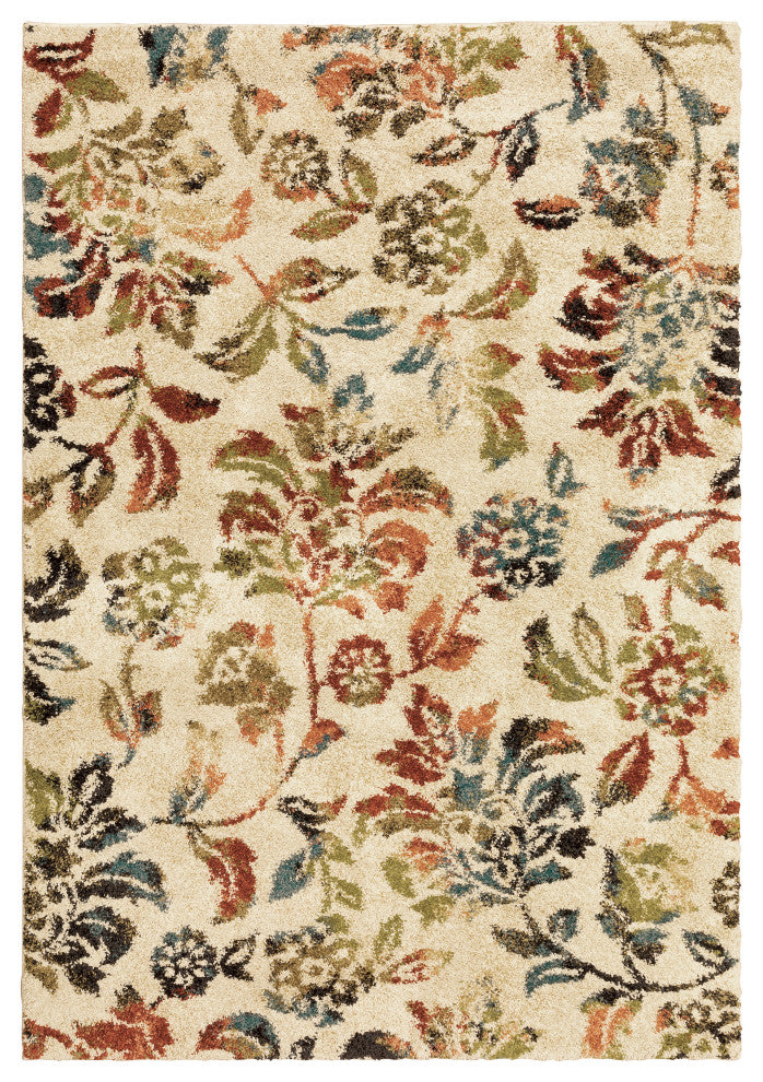 Oriental Weavers Kendall Beige/ Multi Floral Indoor Area Rug 7'10"X10'10"