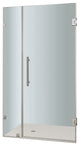 Aston Nautis Completely Frameless Hinged Shower Door, Chrome, 28"x72"