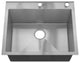 Sinber Single Bowl Kitchen Sink with 304 Stainless Steel Satin Finish, 25"x22"x9", Drop in