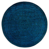 Fine Vibrance, One-of-a-Kind Hand-Knotted Area Rug Purple, 7'1"x7'1"