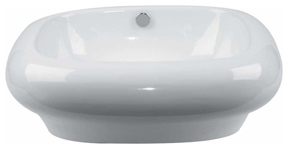 Above Counter Vessel Bathroom Sink White China Mushroom |