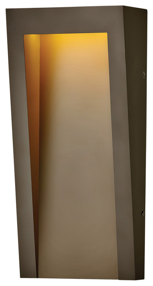 Hinkley Taper Medium Wall Mount Lantern, Textured Oil Rubbed Bronze