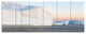 Greenland Ices of Polar Regions, Seashore Canvas Wall Art, 70"x28", 6 Panels