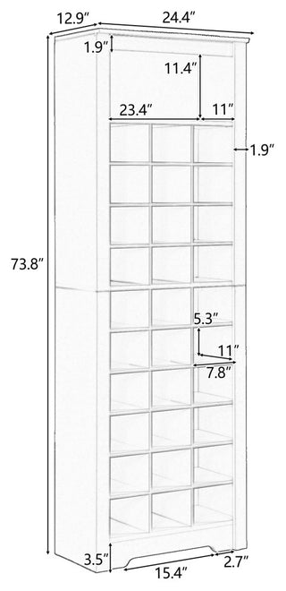 Instructional diagram with measurements and dimensions.