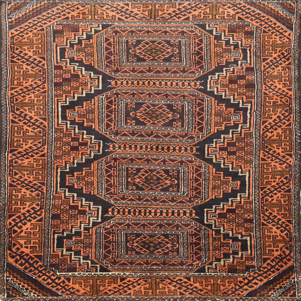 Ahgly Company Indoor Square Traditional Area Rugs, 5' Square