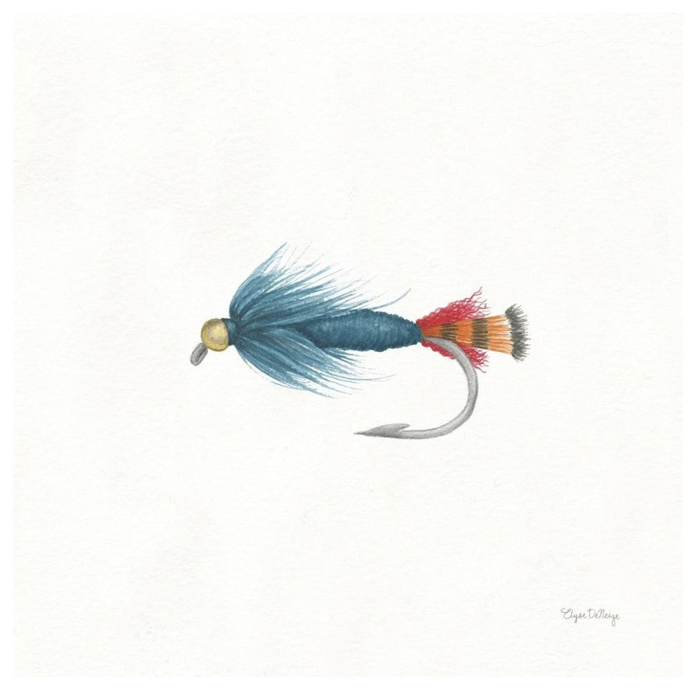 "Gone Fishin IX" Digital Paper Print by Elyse DeNeige, 38"x38"