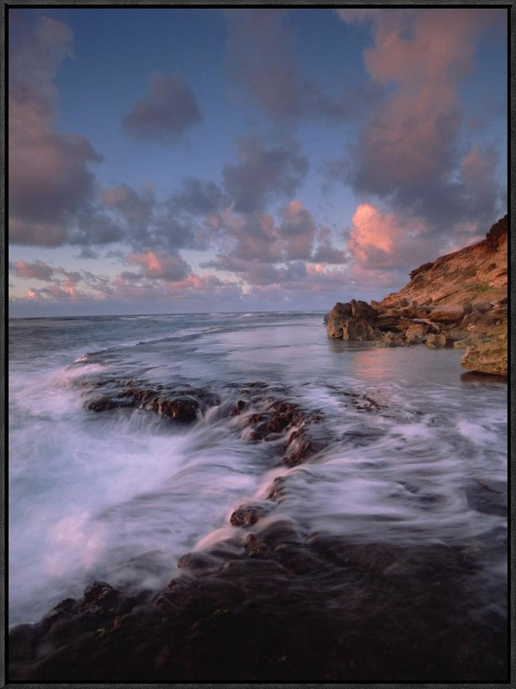 "Keoneloa Bay, Kauai, Hawaii" Framed Canvas Giclee by Tim Fitzharris, 25x33"