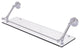 Prestige Regal 30" Floating Glass Shelf with Gallery Rail, Polished Chrome
