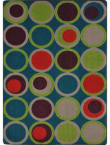 Kid Essentials Rug, Circle Back, Tropics, 5'4"x7'8"