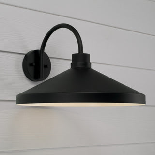 Capital Lighting 953513 Lofton 12" Tall Outdoor Wall Sconce - Black