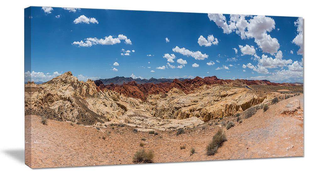 "Valley of Fire Landscape Panorama" Landscape Wall Wall Art, 40"x20"