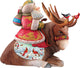 Majestic Winter Moose Santa, Woodcarved Figurine