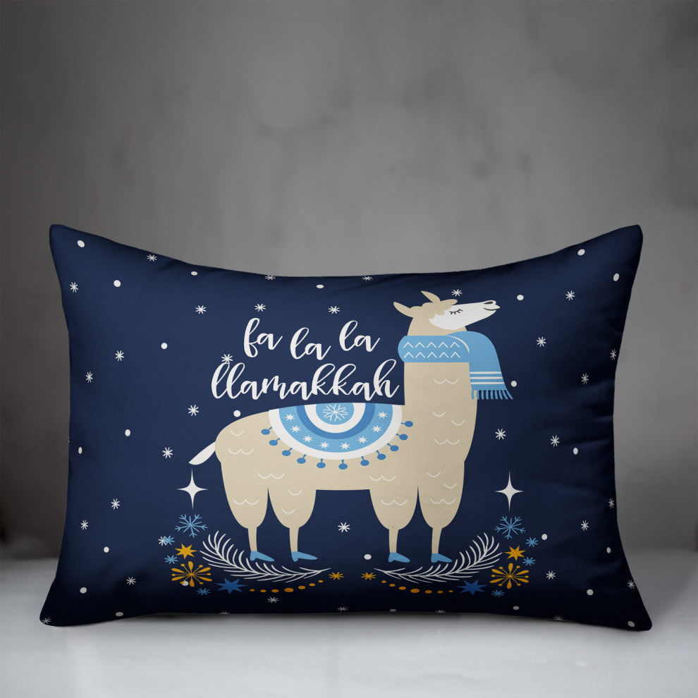 La La Llamakkah 14"x20" Throw Pillow Cover
