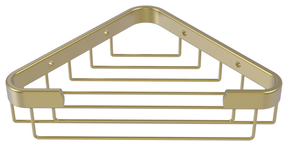 Toiletry Corner Shower Basket, Satin Brass