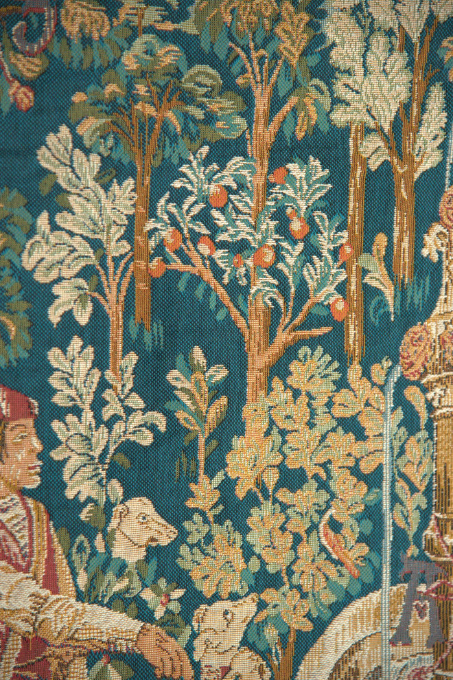 Licorne A La Fontaine European Tapestry Wall hanging