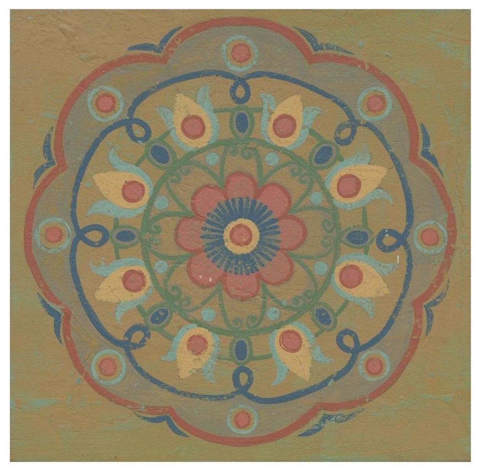 "Lakai Circle IV" Digital Paper Print by Kathrine Lovell, 42"x42"