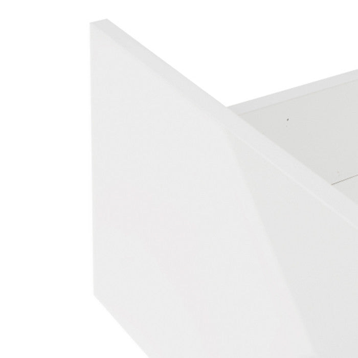 White TV Stand MDF Large TV Base  with LED Light TV Cabinet.