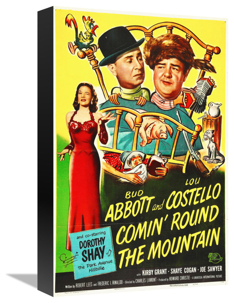 Abbott and Costello, Comin Round The Mountain, 10x16