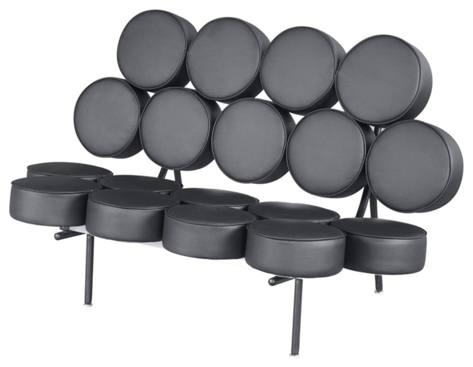 Modern Classics Circle Sofa, Black