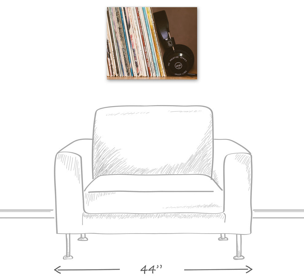 Vintage Vinyls 16x20 Canvas Wall Art