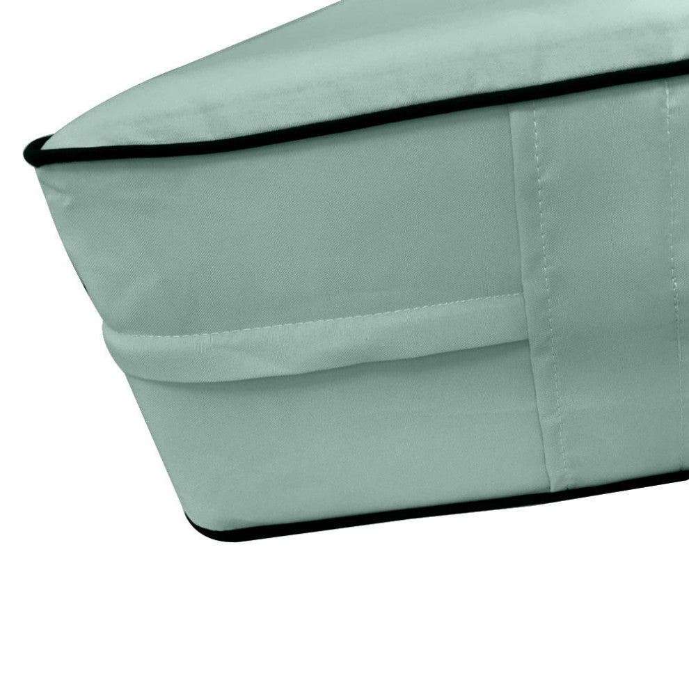 Style5 Queen Contrast Pipe Outdoor Mattress Bolster SlipCover COMPLETE SET AD002