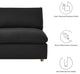 Modular Sectional Deep Sofa Set, Black, Fabric, Modern, Lounge Cafe Hospitality