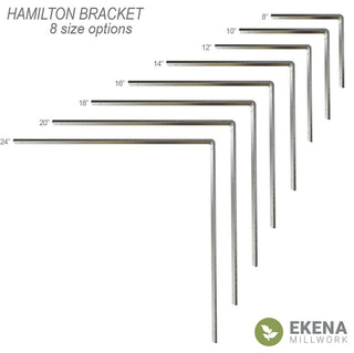 2"W x 16"D x 16"H Hamilton Bracket, Steel