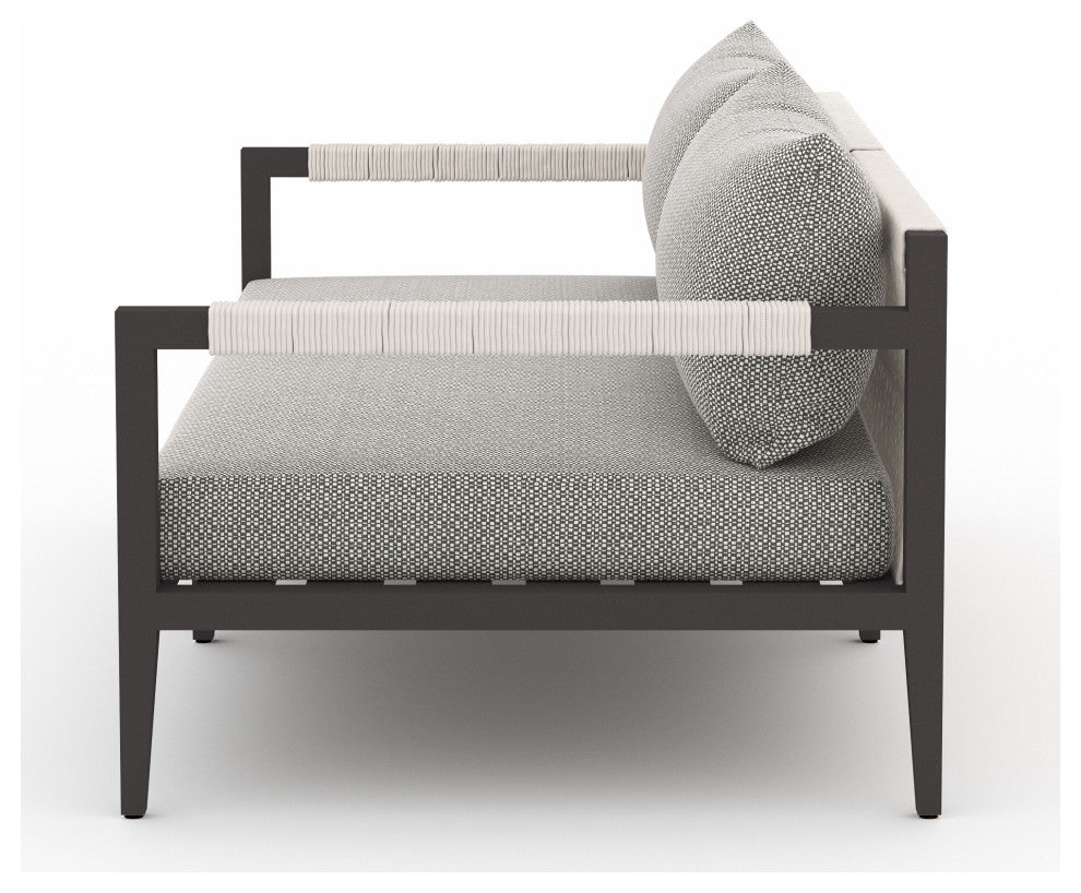 Sherwood Outdoor Sofa-63"-Bronze/Ash