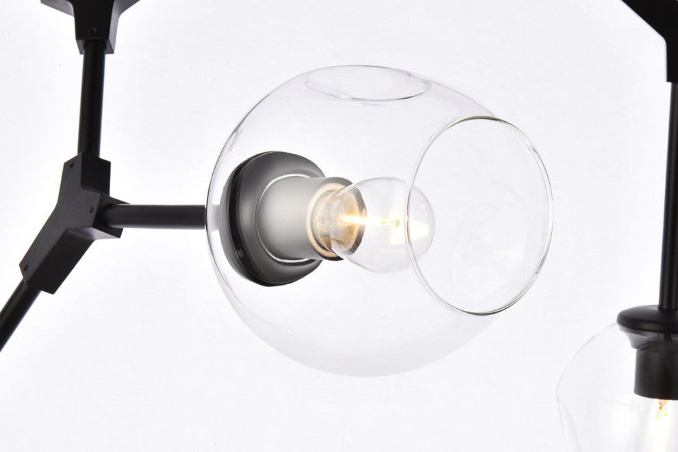 Cerys 7-Light Black Chandelier