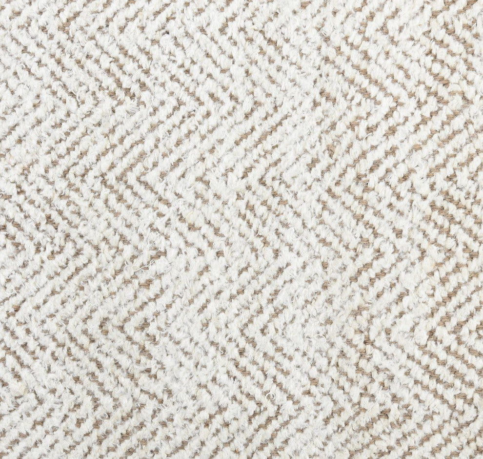Classic Home Herringbone Chenille Ivory/Natural 8x10 Rug