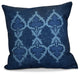 Ananda Geometric Print Pillow, Navy Blue, 16"x16"