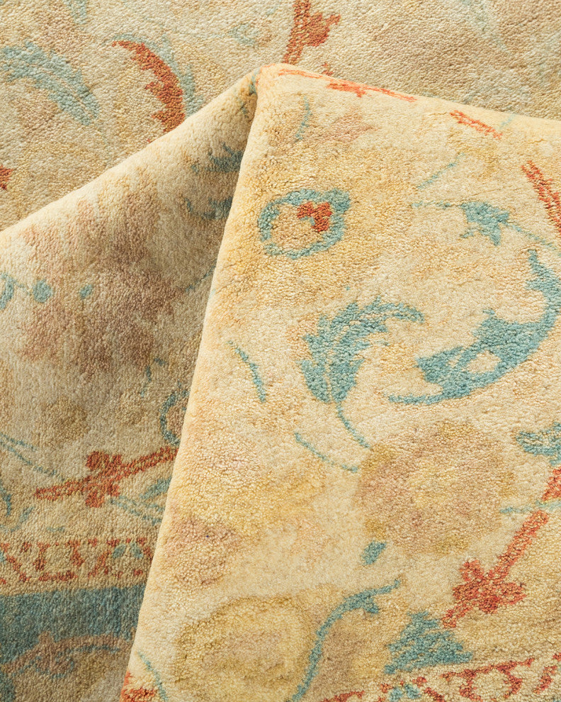 Adelaide, One-of-a-Kind Hand-Knotted Area Rug Ivory, 6'4"x8'8"