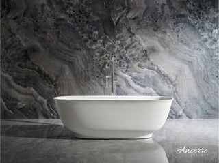 Fiore 67" Freestanding Solid Surface Bathtub, White