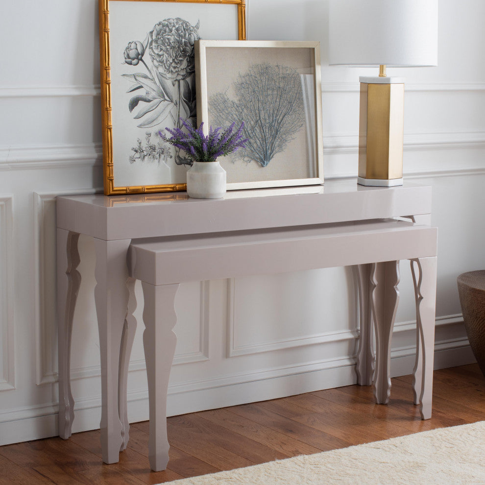 Safavieh Beth Lacquer Console, Taupe