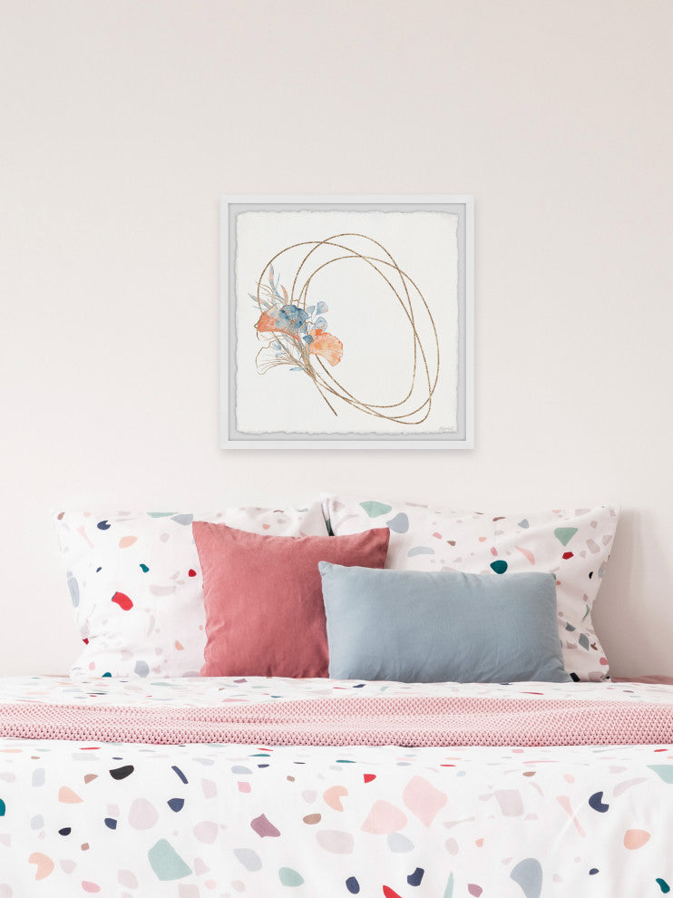 "Underwater Plants" Framed Painting Print, 24x24