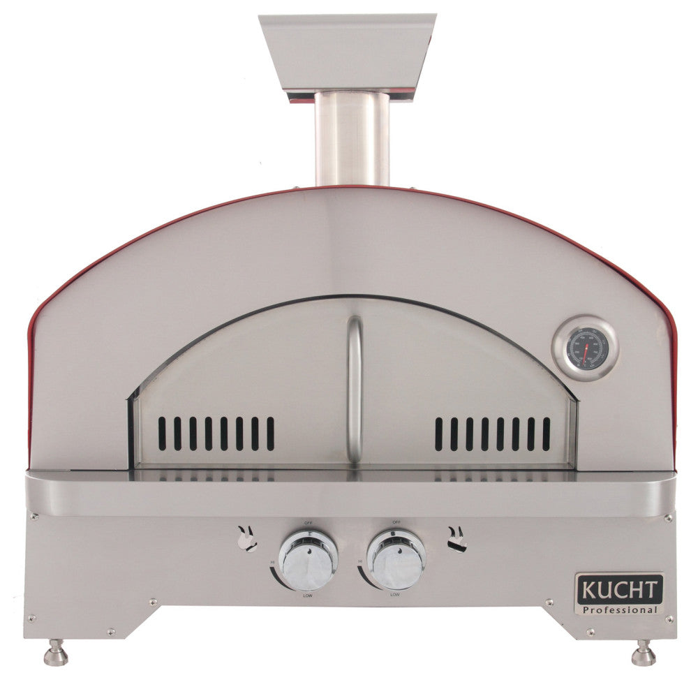 Outdoor Portable Propane Gas Pizza Oven, Red