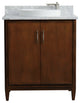 31" Single Sink Vanity, White Carrara Marble