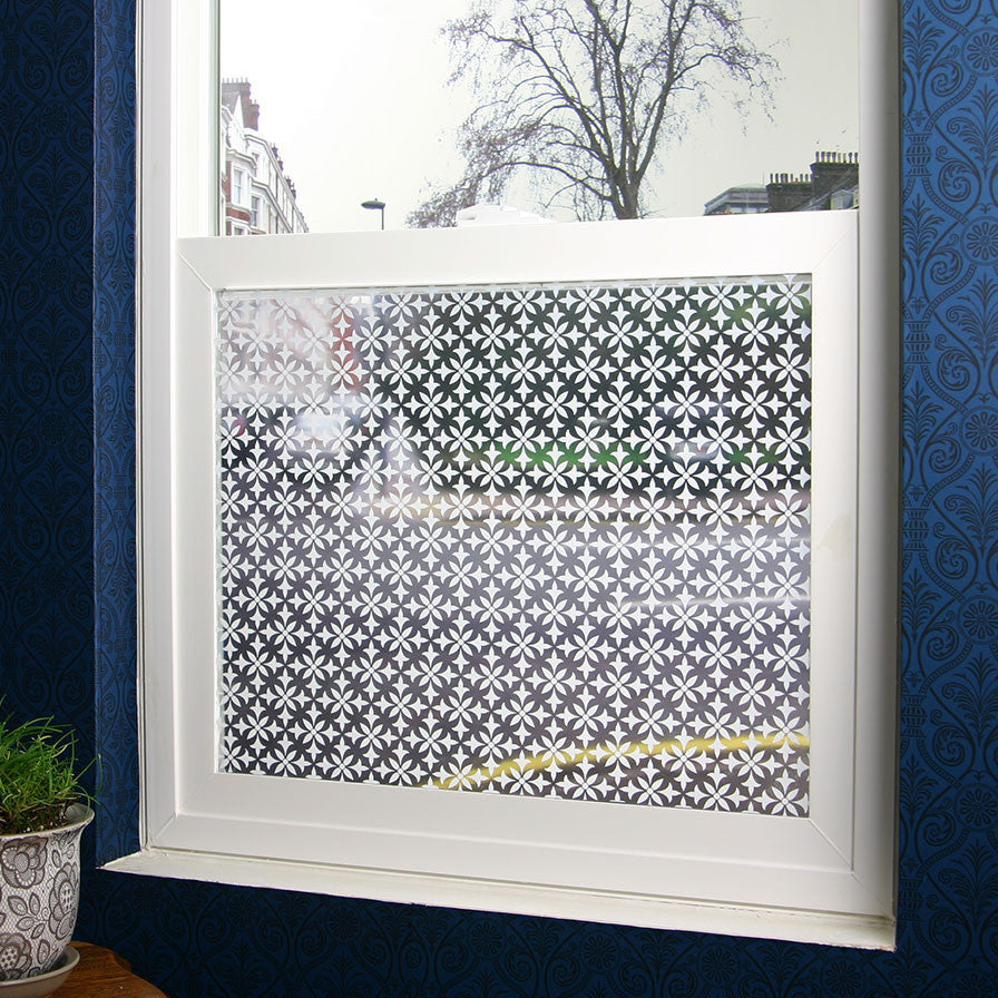 Fleur Sheer Window FIlm, Large 48"x84"