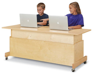 Apollo Double Computer Desk - White Top