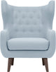 Valtere Lounge Chair in Caribbean Blue Velour by Nuevo