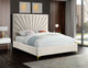 Eclipse Velvet Bed, Cream, King