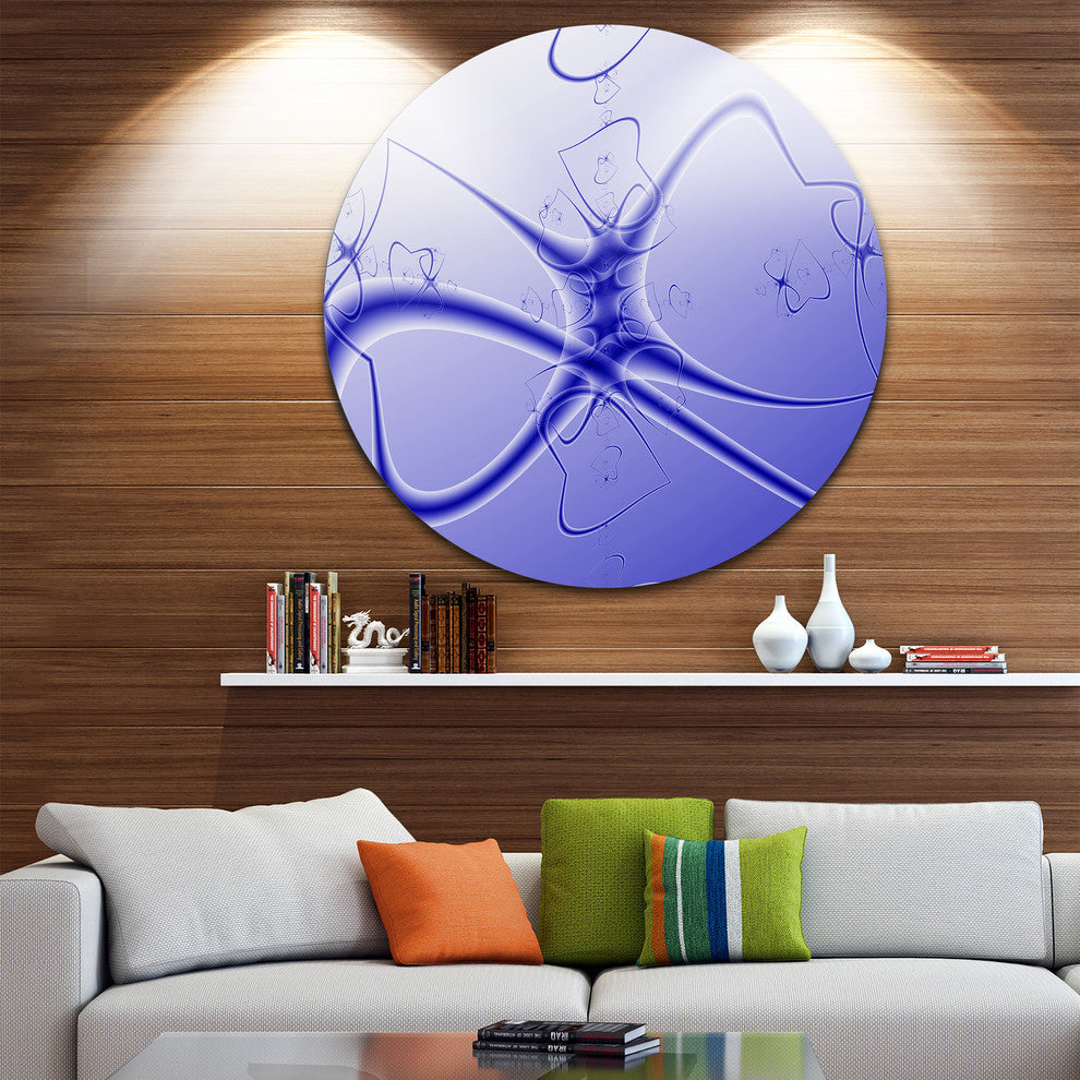 Fictional Micro Life Form, Abstract Art Round Wall Art, 38"
