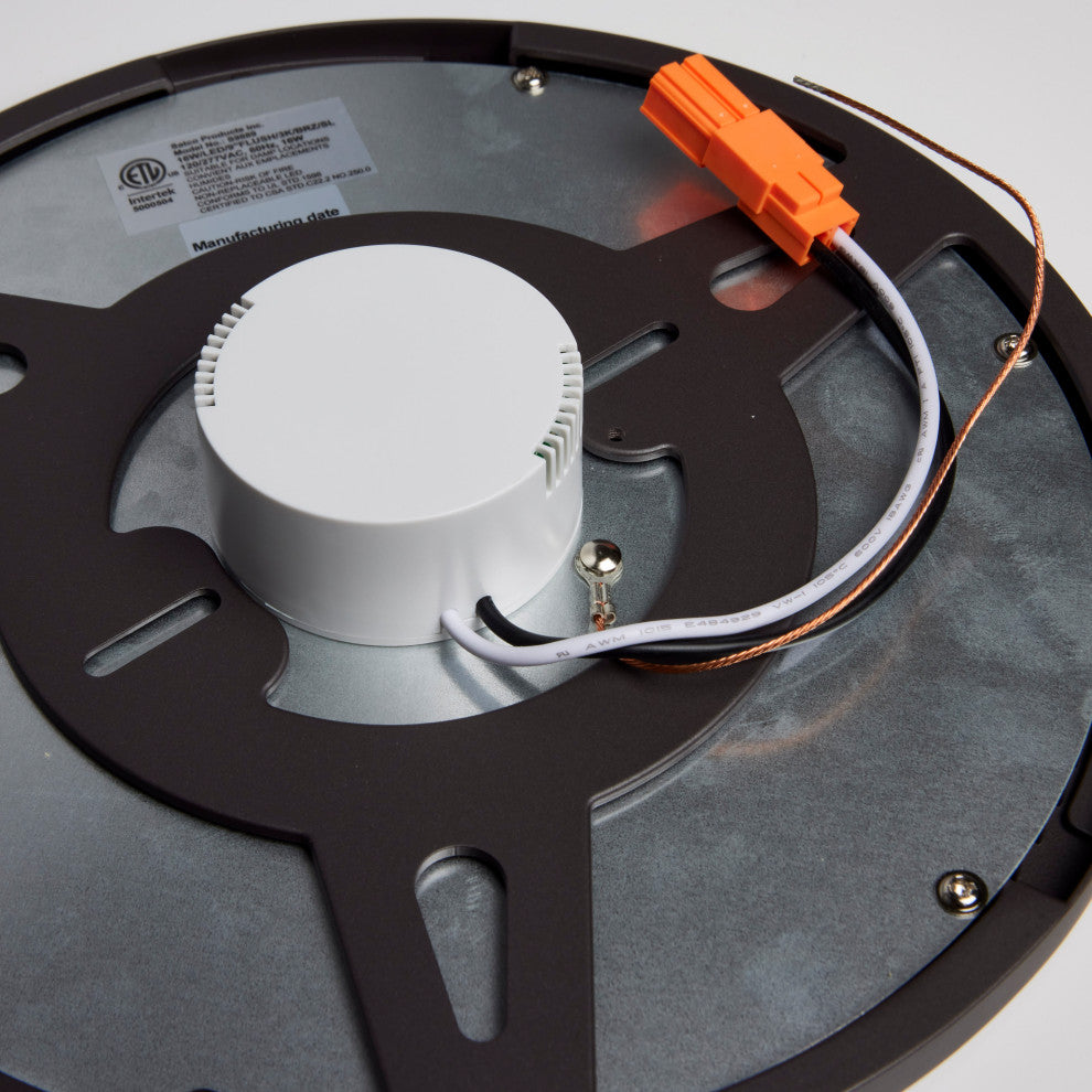 Blink - 16W- 9" Surface Mount LED - 3000K- Bronze Finish - 120-277V