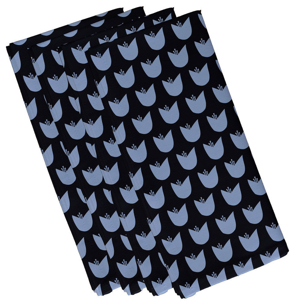 Tulips Floral Print Napkin, Bewitching, Set of 4