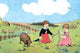 Making a Garland- Fine Art Giclee Print 24" x 36"