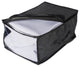 Black Linen Soft Storage 18"x12"x8", Set Of 2