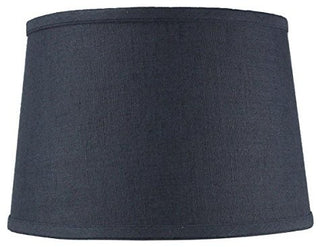 Hardback Shallow Drum Lamp Shade 10x12x8 Textured Slate